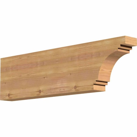 Ekena Millwork Pescadero Smooth Rafter Tail, Western Red Cedar, 3 1/2"W x 10"H x 36"L RFT04X10X36PEC00SWR